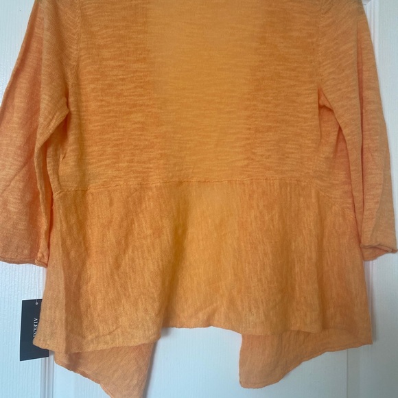 Alfani Womens Linen Drapey Cardigan Sweater - Picture 5 of 7